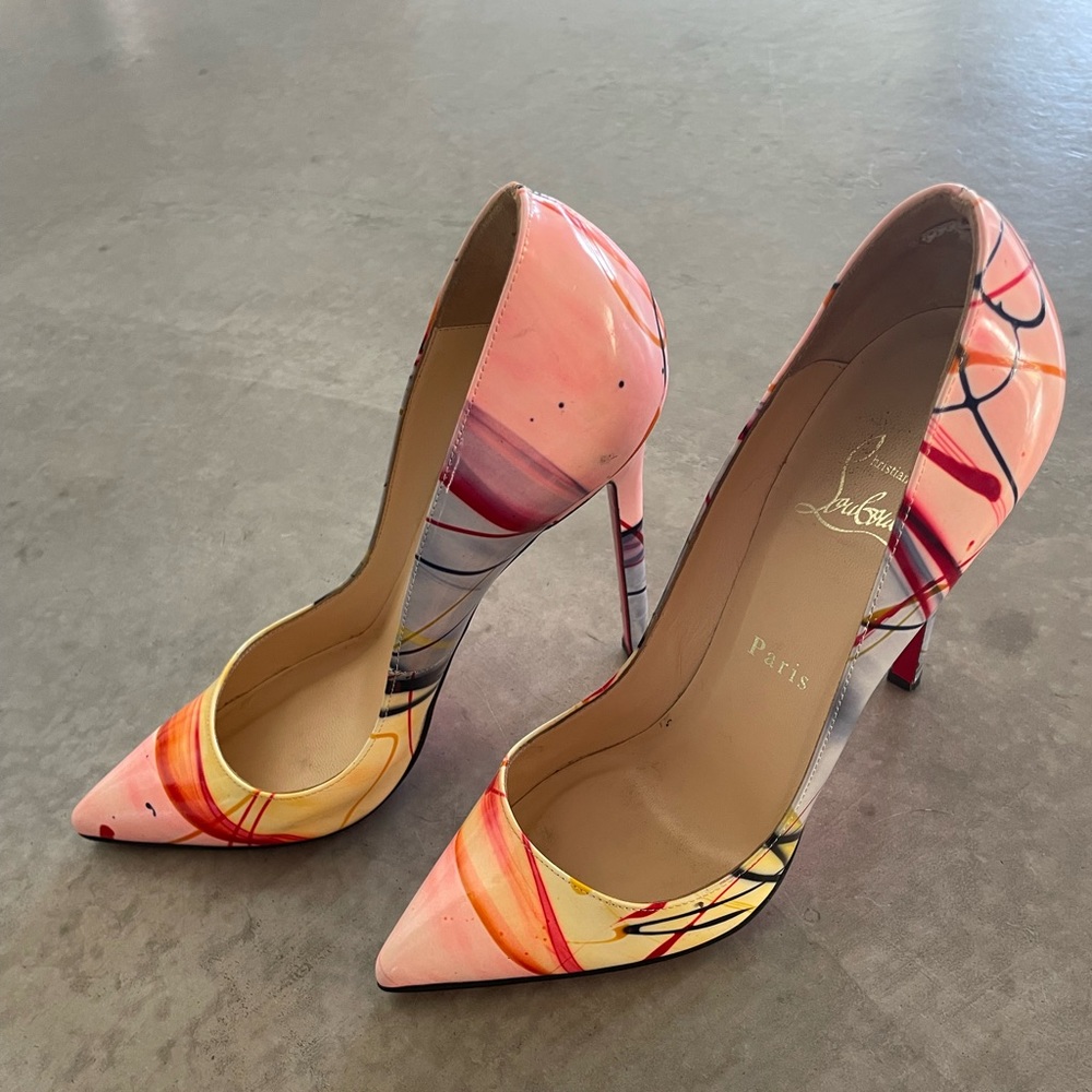 Christian Louboutain Multicolor Stilettos Size 36.5